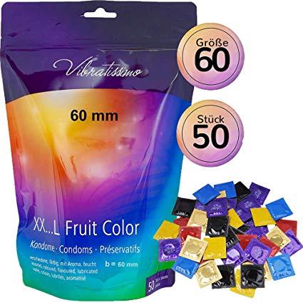 Презервативи - Vibratissimo XX ... L Fruit Color, 60 мм, 50 шт. Кітті