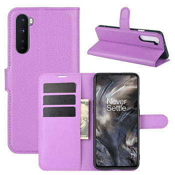 Чохол-книжка Litchie Wallet для OnePlus Nord Violet