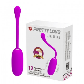 Віброяйце - Pretty Love Julius Vibrating Egg Purple Кітті