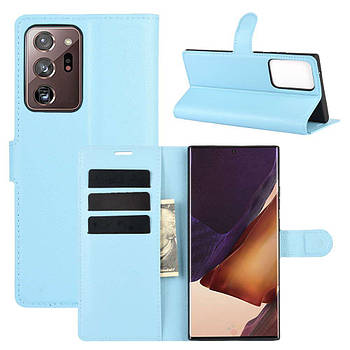 Чохол-книжка Litchie Wallet для Samsung Galaxy Note 20 Ultra Blue