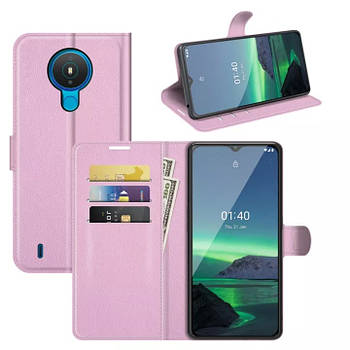 Чохол-книжка Litchie Wallet для Nokia 1.4 Pink