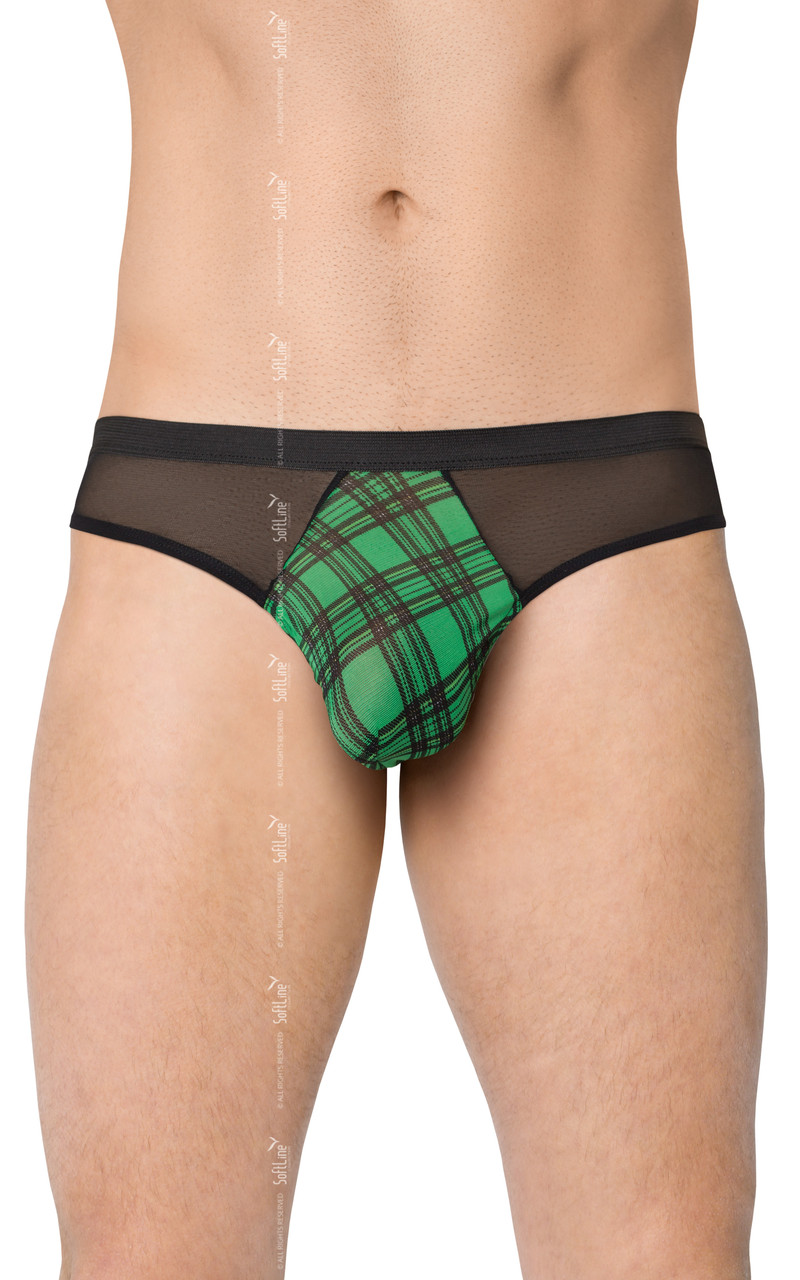 Чоловічі трусики - Mens Briefs 4524, green Кітті