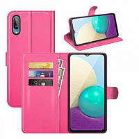 Чехол-книжка Litchie Wallet для Samsung Galaxy A02 Rose