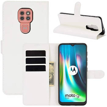 Чохол-книжка Litchie Wallet для Motorola Moto G9 Play White