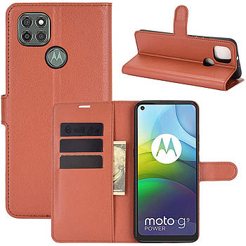 Чохол-книжка Litchie Wallet для Motorola Moto G9 Power Brown