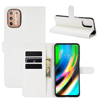 Чохол-книжка Litchie Wallet для Motorola Moto G9 Plus White