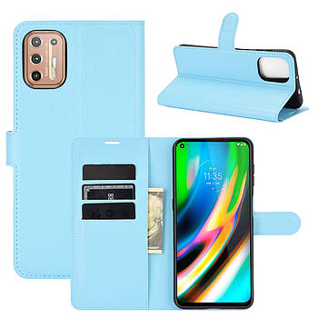 Чохол-книжка Litchie Wallet для Motorola Moto G9 Plus Blue