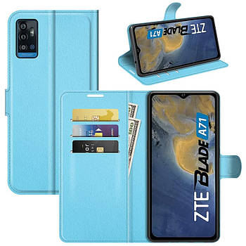 Чохол-книжка Litchie Wallet для ZTE Blade A71 Light Blue