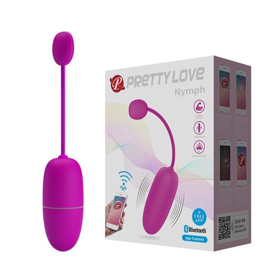 Віброяйце - Pretty Love Nymph Vibrating Egg Purple (App) Кітті
