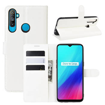 Чохол-книжка Litchie Wallet для Realme 6i / 5 / 5i / C3 White