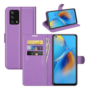 Чохол-книжка Litchie Wallet для Oppo A74 Violet