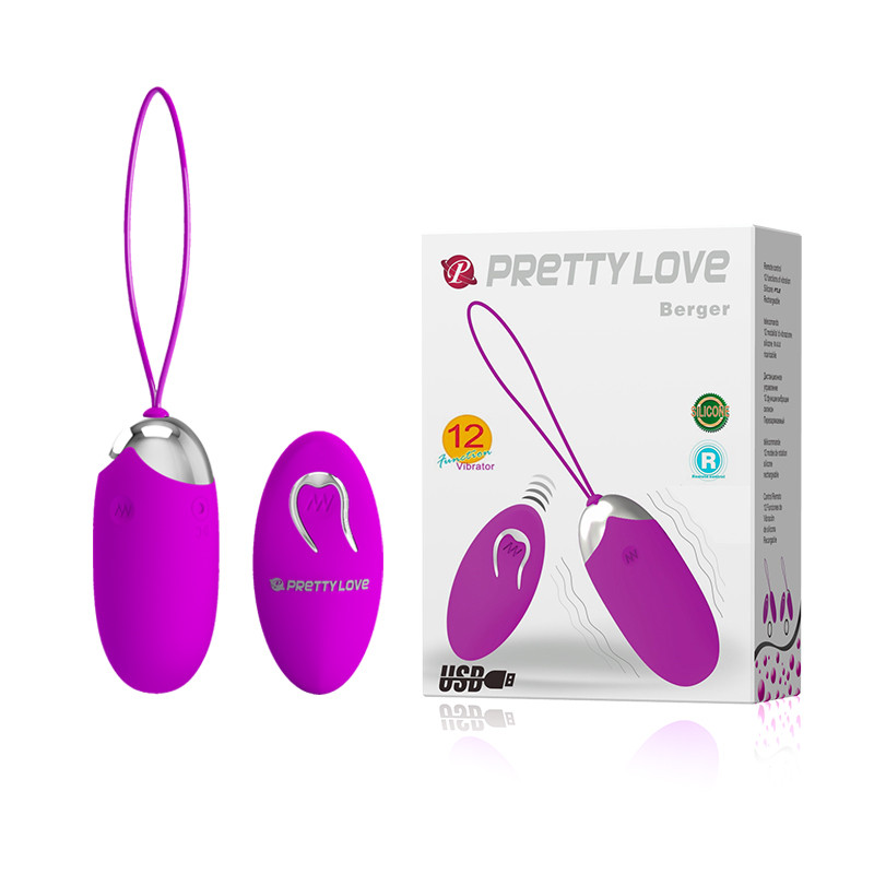 Віброяйце - Pretty Love Berger Vibrating Egg Purple Кітті