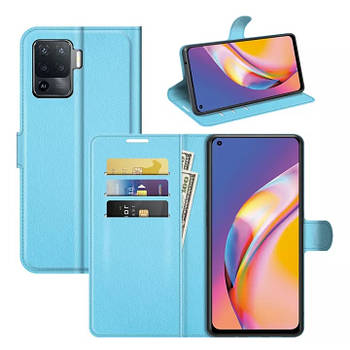 Чохол-книжка Litchie Wallet для Oppo Reno 5 Lite Blue