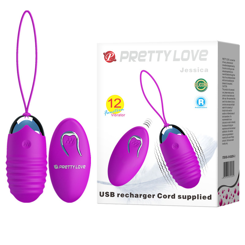 Віброяйце - Pretty Love Jessica Vibrating Egg Purple Кітті