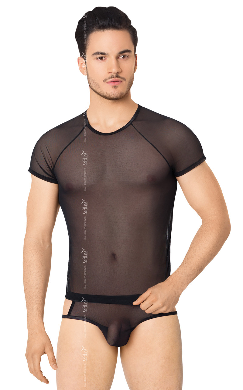Комплект білизні — Shirt and Shorts 4607, black LUBOV❤️