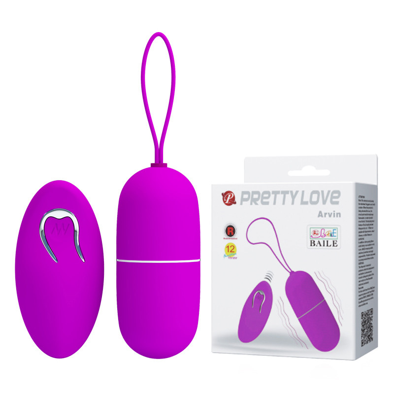 Віброяйце - Pretty Love Arvin Vibrating Egg Purple Кітті
