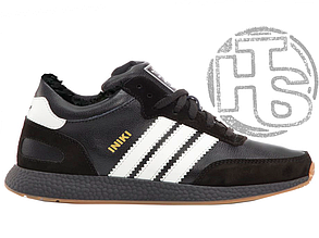 Чоловічі кросівки Adidas Iniki Runner Black White (с мехом) ALL13910