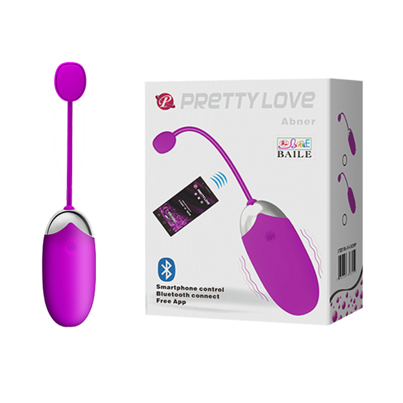Віброяйце - Pretty Love Abner Vibrating Egg Purple (App) Кітті