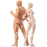 Подвижные фигурки UASHOP манекен человека Статуэтки для художника с подставкой 13см шарнирные