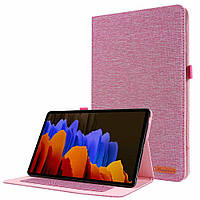 Чехол Cloth Pattern Case для Samsung Galaxy Tab S7 / S8 11.0 (Wake / Sleep) Rose