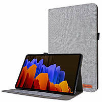 Чехол Cloth Pattern Case для Samsung Galaxy Tab S7 / S8 11.0 (Wake / Sleep) Grey