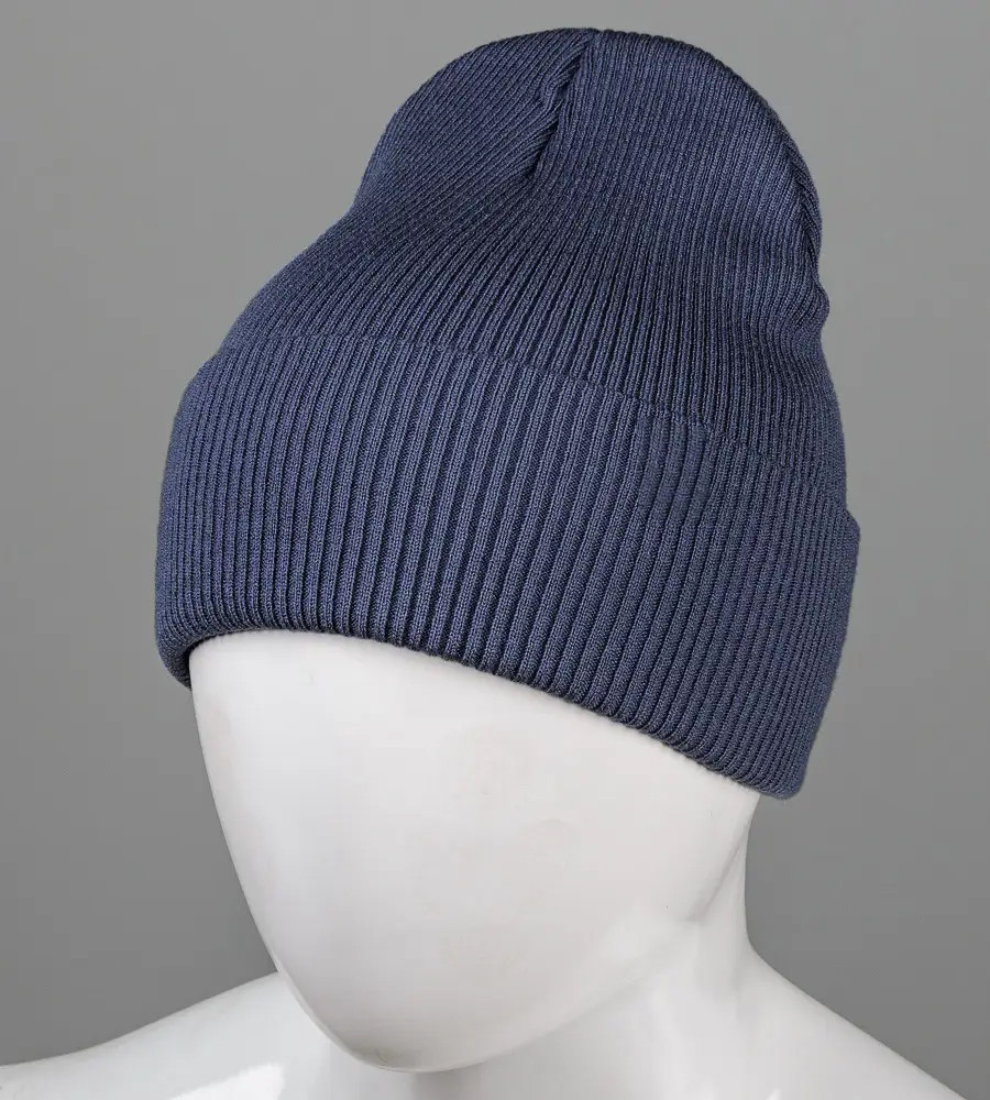 Базова подвійна з відворотом "Резинка" (231212), Т.Синій, фото 1