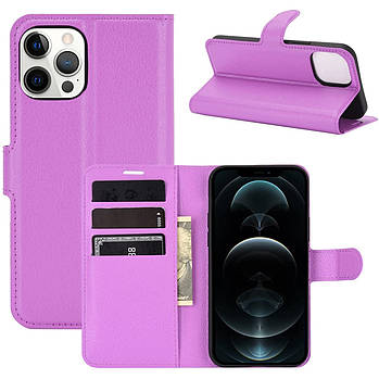 Чохол-книжка Litchie Wallet для Apple iPhone 12 Pro Max Violet