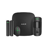 Комплект охоронної сигналізації Ajax StarterKit Cam Plus Чорний