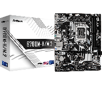 Материнская плата s1700 g12 Intel B760 2*DDR5 ASRock B760M-H PCIe 4.0 2*M.2 mATX новая