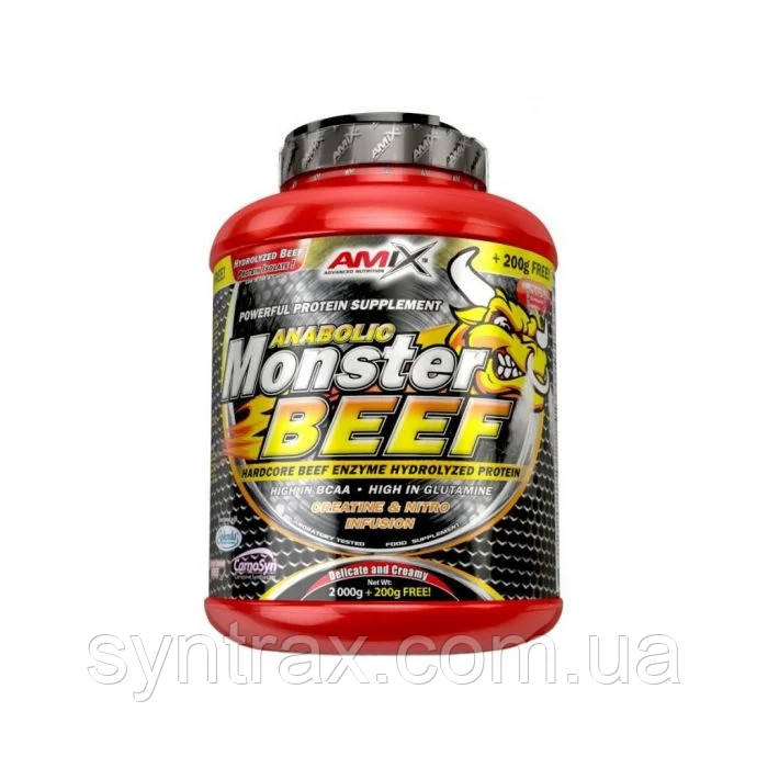 Amix Anabolic Monster Beef Protein 1000g , гідролізований говяжий протеїн