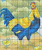 Набір для вишивання за нанесеною на канву схемою "Chickens foraging". AIDA 14CT printed, 42*31 см, фото 5