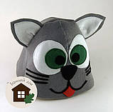 Шапка для лазні Котик, фото 2