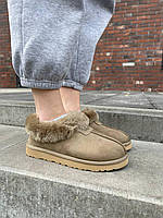 Угги Женские Ugg Coquette Khaki прошыты замша хутро хаки