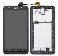Дисплей Asus ZE551ML Zenfone 2 с сенсором, с рамкой, черный