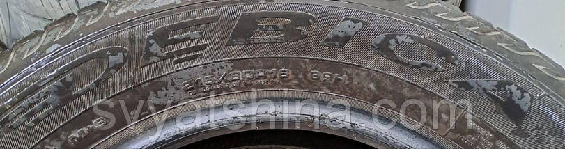 Шини легкові б/у 215/60R16 DEBICA FRIGO HP2 (зимові), фото 3