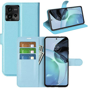 Чохол-книжка Litchie Wallet для Motorola G72 Light Blue