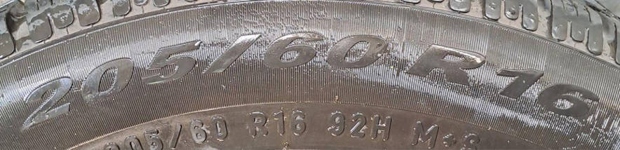 Шини легкі б/у 205/60R16 PIRELLI SOTTOZERO WINTER 210 (зими), фото 3