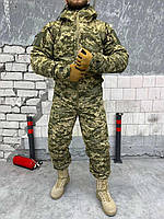 Тактический зимний костюм пиксель рипстоп Военная зимняя форма на утеплителе Тинсулейт