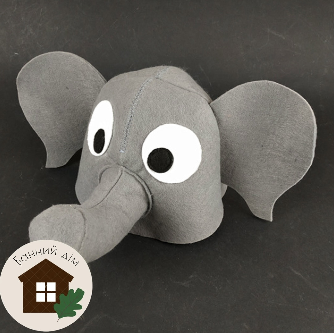 Шапка для лазні Слоник, фото 1