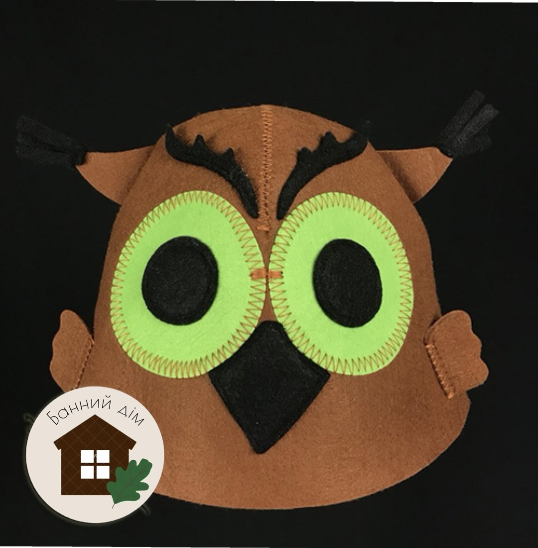 Шапка для лазні Сова, фото 1