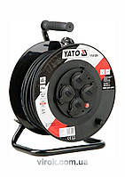 Подовжувач мережевий YATO : l= 40м. до 16 А на котушці; кабель 3-жильний S=1,5 мм² [2]