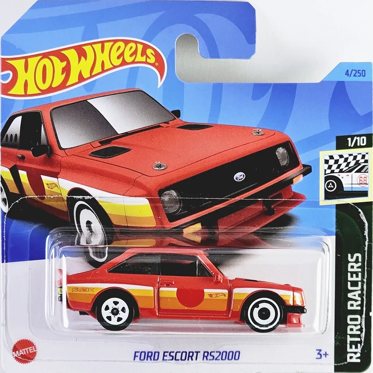 Машинка Хот Вілс 1:64 Ford Escort RS2000 колекція Retro Racers Hot Wheels Mattel HKJ77 Машинка Хот Вілс 1:64 Ford Escort RS2000 колекція Retro Racers Hot Wheels Mattel HKJ77
