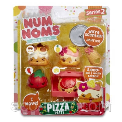 Набір ароматних іграшок NUM NOMS S2 - ПІЦЕРІЯ (3 нама, 1 ном, з аксесуарами)