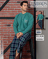 Пижама мужская теплая флисовая домашний костюм р.M,L,XL,2XL