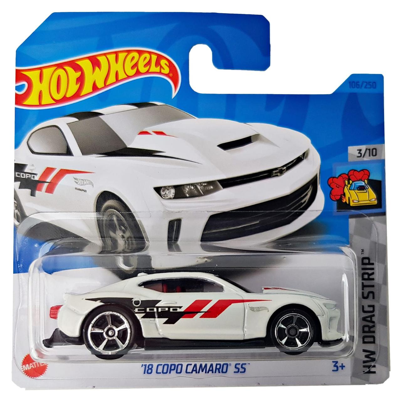 Машинка Хот Вілс 1:64 18 Copo Camaro SS колекція HW Drag Strip Hot Wheels Mattel HKH28