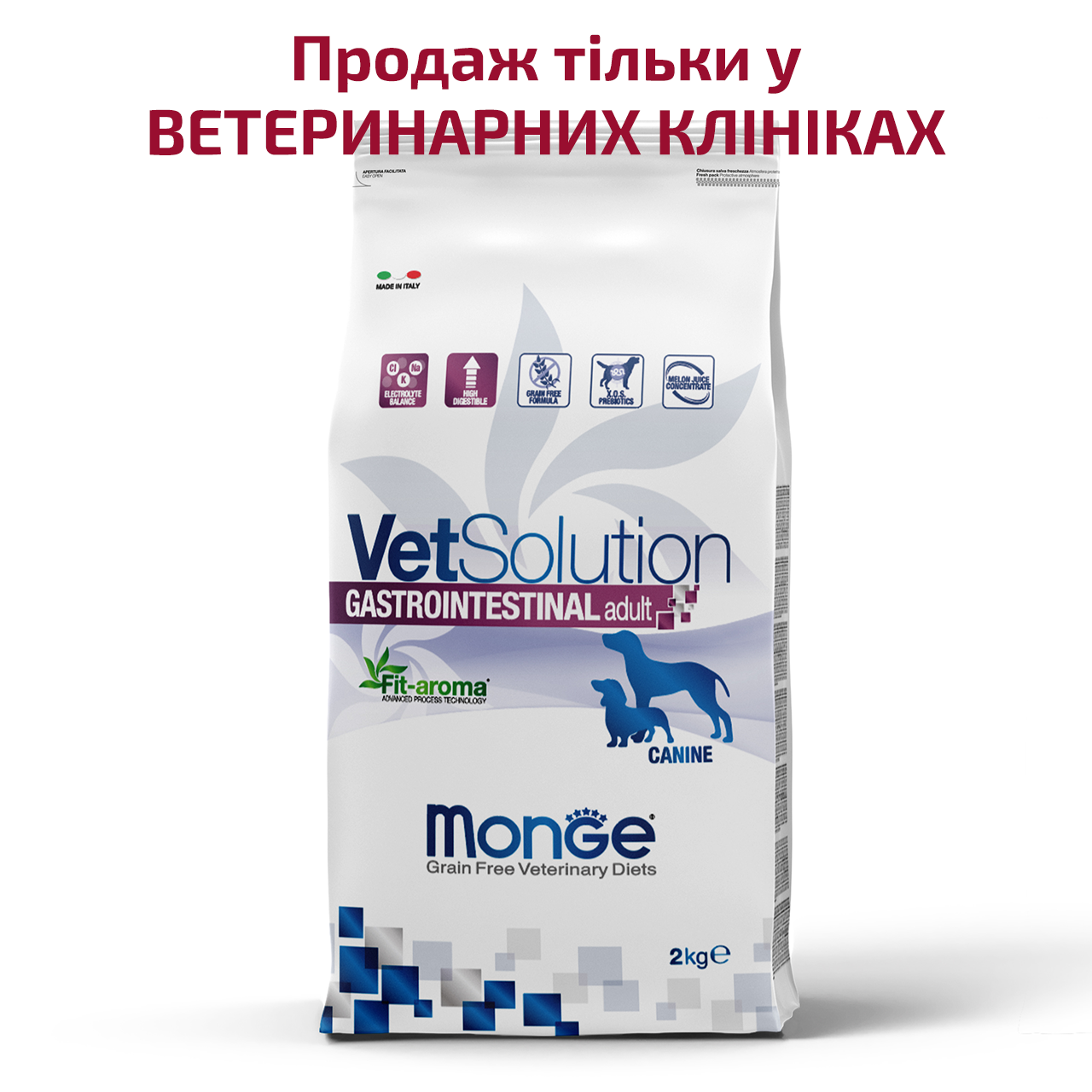 Monge VetSolution Gastrointestinal Adult canine - фото 1 - id-p1993400707