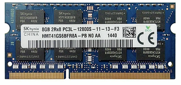 Модуль пам'яті SoDIMM DDR3 8GB PC3L-12800 1600 MHz SK Hynix (HMT41GS6BFR8A-PB) OEM