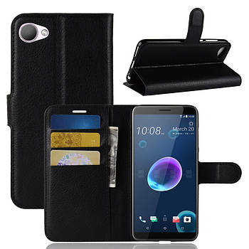 Чехол-книжка Litchie Wallet для HTC Desire 12 Черный