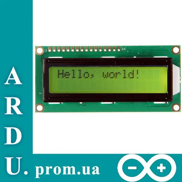 LCD 1602 модуль для Arduino, дисплей, 16х2 [#H-3]