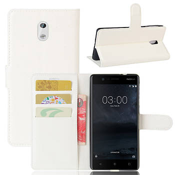 Чохол-книжка Litchie Wallet для Nokia 3 Білий